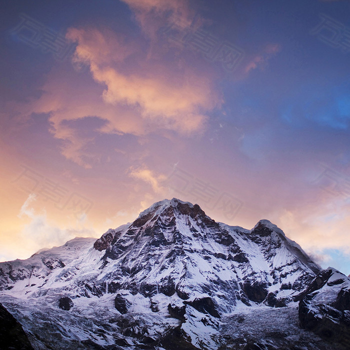 文艺雪山背景